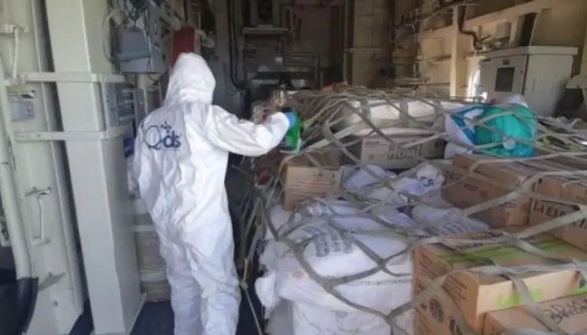 Ayuda humanitaria recogida en Barranquilla