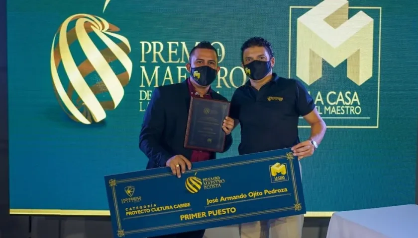 Primer lugar de la categoría proyecto cultura caribe para José Armando Ojito Pedroza, con la iniciativa ‘Talento En Casa’. 
