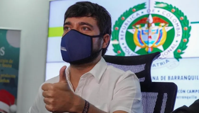 El Alcalde de Barranquilla, Jaime Pumarejo.