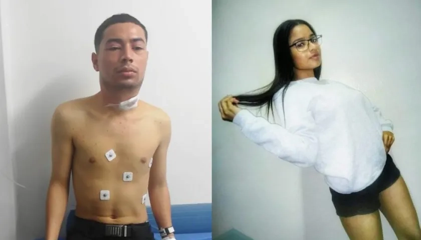  Eduardo José Garcés Florez y su exnovia Lina Marcela Caballero Zabaleta.