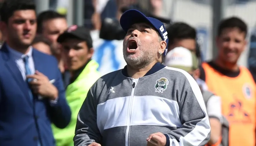 Diego Maradona, fallecido jugador argentino. 