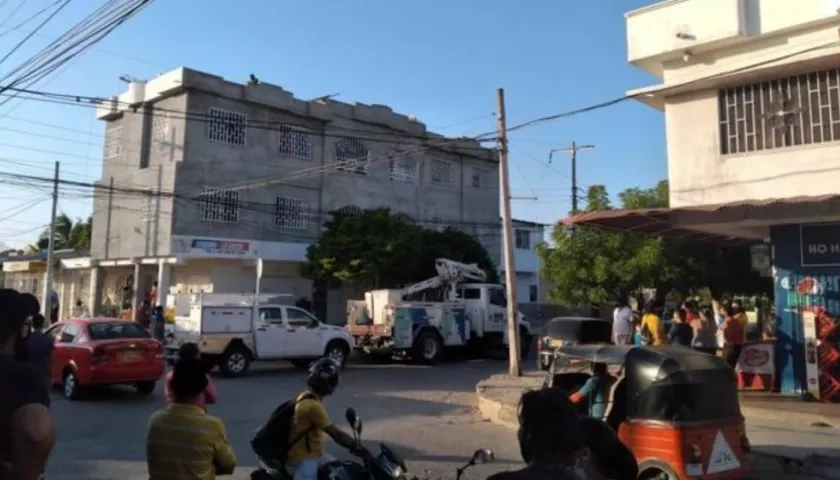 Lugar donde ocurrió el fatal accidente. 