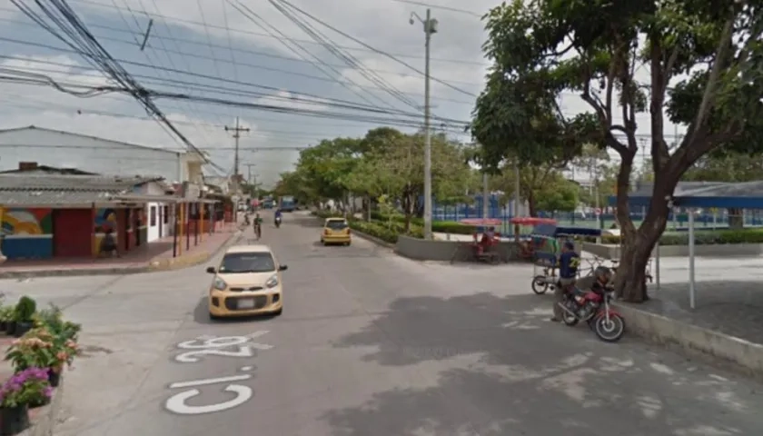 Calle 26 con carrera 18, sector donde ocurrió el crimen en el barrio Las Nieves. 