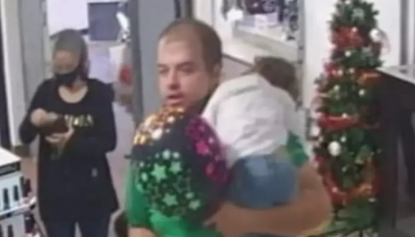 Diego Cadavid y la pequeña Sofía, antes del asesinato.