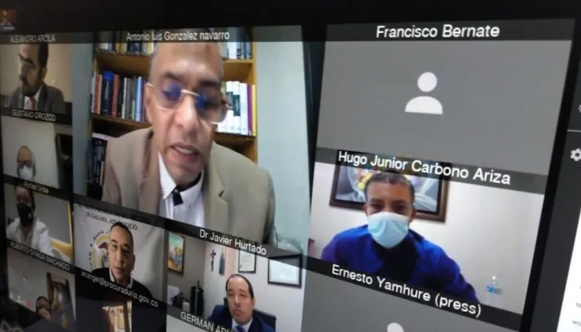 Imagen de la audiencia virtual.