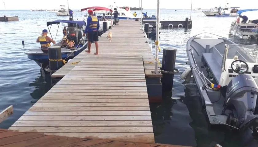 El muelle de lancheros.