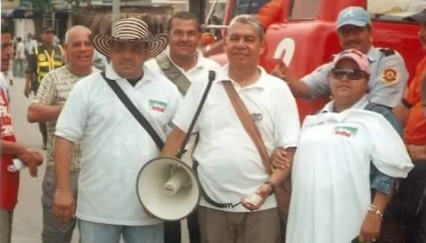 Jesús Tovar, fundador de la CUT (centro).