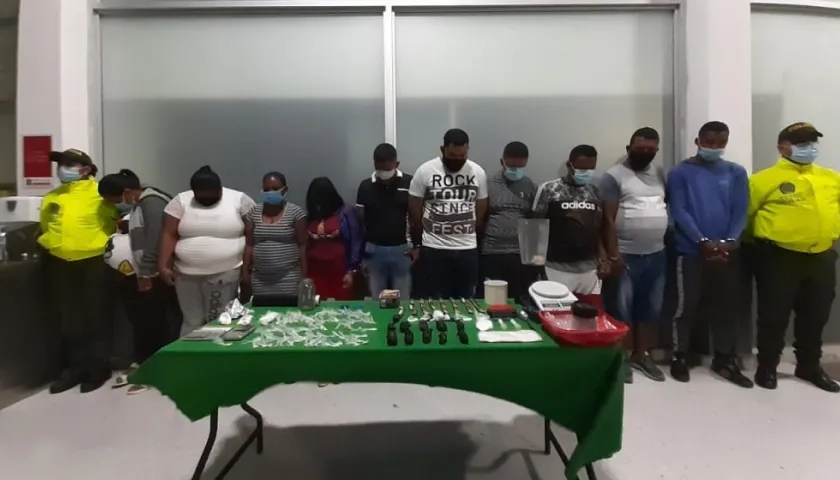 Los capturados fueron puestos a disposición de la Fiscalía General de la Nación. 