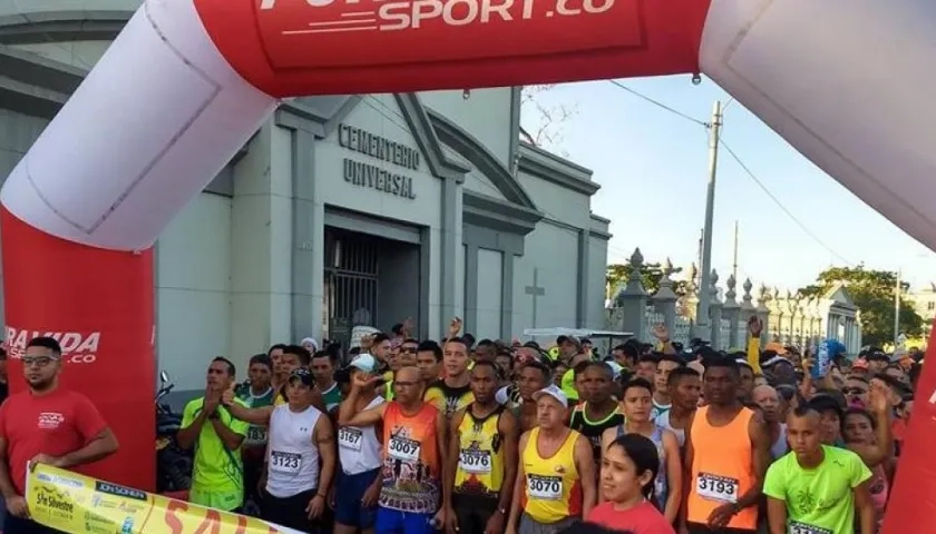 Punto de partida de la carrera San Silvestre ‘Rafael Guzmán’ de Chiquinquirá.