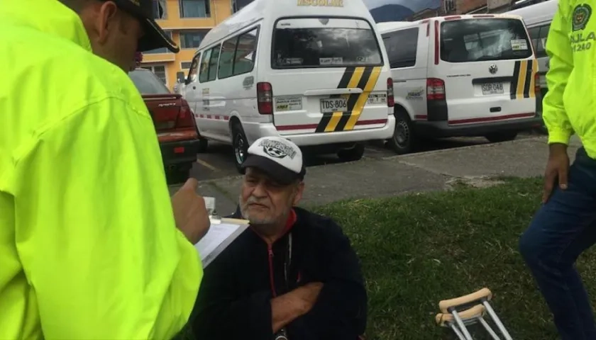 Momento de la detención de alias 'Martin Sombra'.