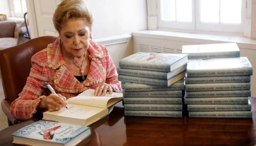 La escritora estadounidense Mary Higgins Clark.