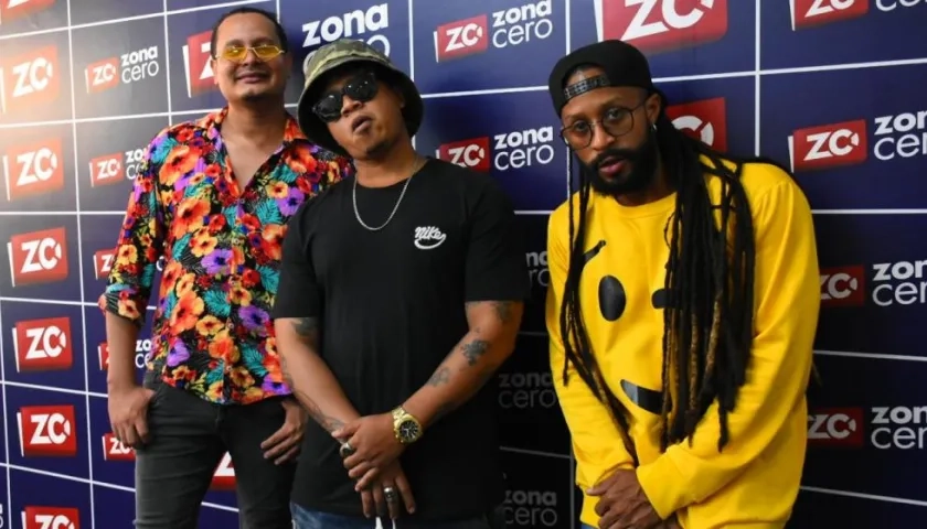 Fredy Harel, Freezy Fromx y Hanibal Hernández, integrantes de Bazurto All Stars.