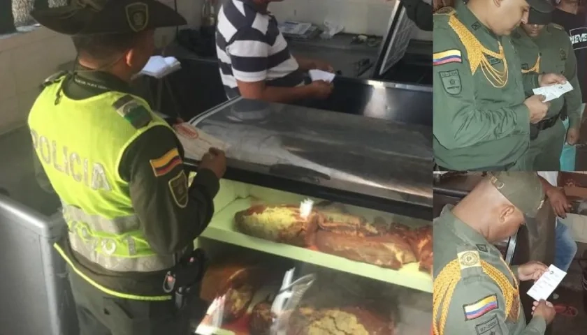 La Policía inspecciona expendios de carne.