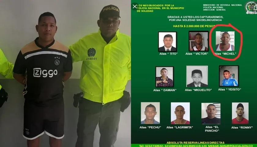 El capturado Maicol Edgardo Baca Batista