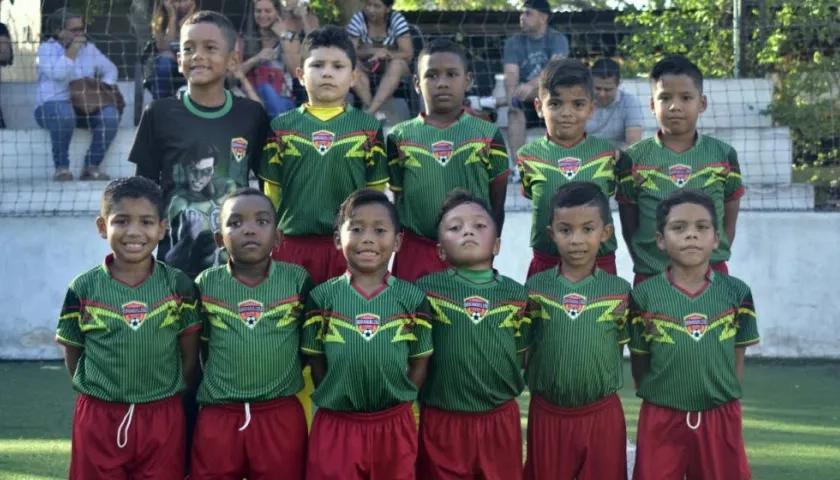 Jugadores de la categoría 2011 de la Escuela Barranquillera. 
