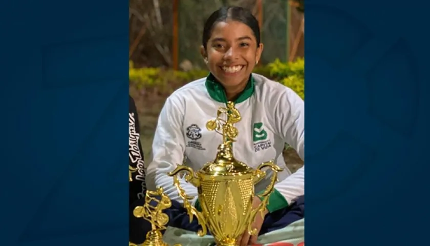 La bicicrosista Melany Suárez.