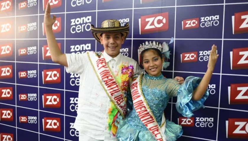 Juan Sebastián Prieto y Diana Cristina Jiménez, Reyes infantiles del departamento.