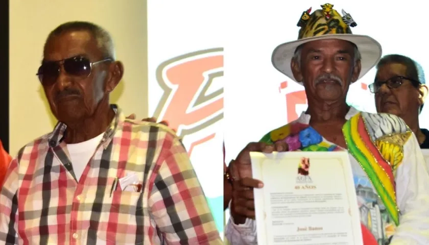 Los ex Reyes Momo Alfonso Fontalvo y José Llanos