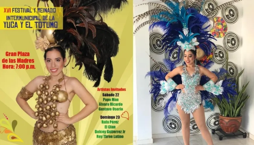 Gabriela Viloria, actual Reina del Festival Intermunicipal de la Yuca y el Totumo.