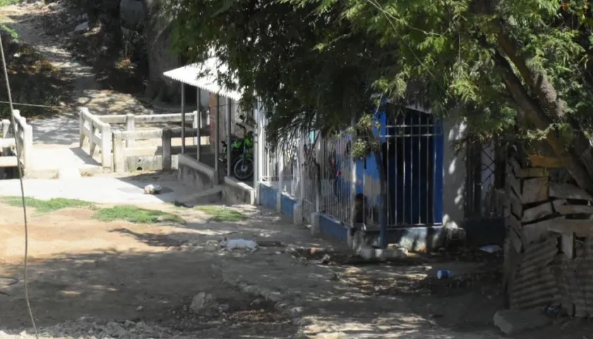 Lugar de los hechos en el barrio El Bosque.
