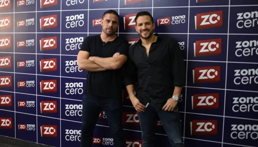 Los cantantes barranquilleros Gabo y Jose.