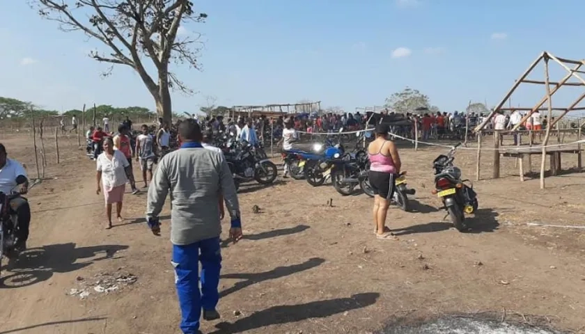 Lugar de los hechos en la invasión 31 de Enero del municipio de Sabanalarga.