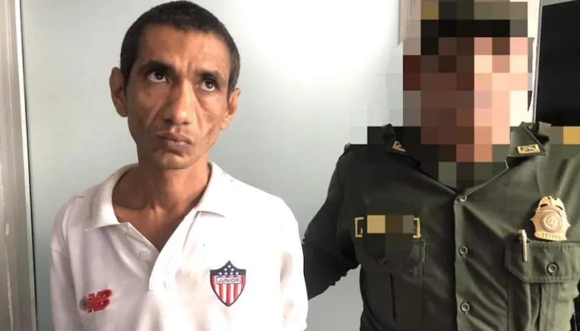 Einer Villalba Anillo, capturado después de haber golpeado a su mamá.