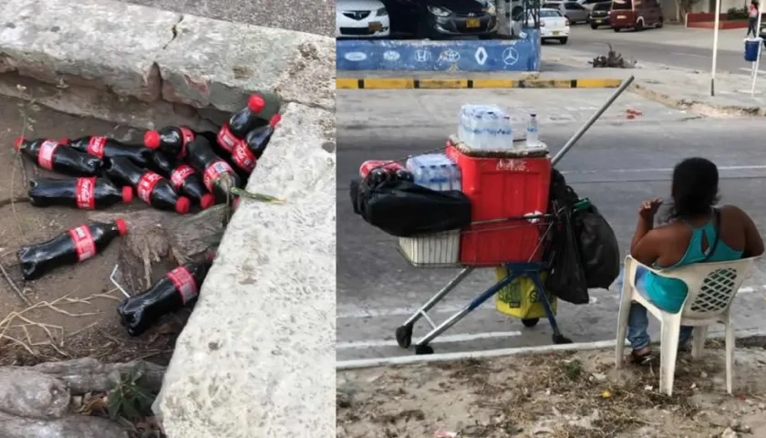 Envases de gaseosas y agua