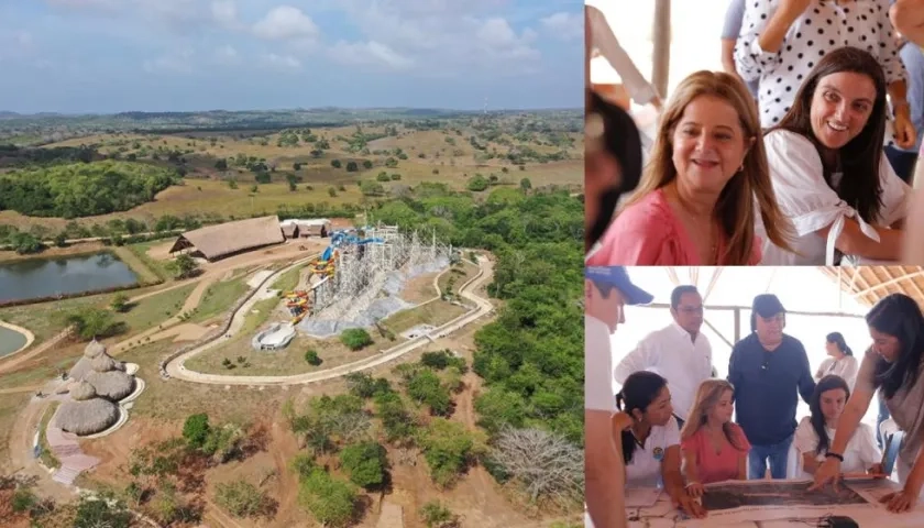 Así avanza el parque Caribe Aventura.