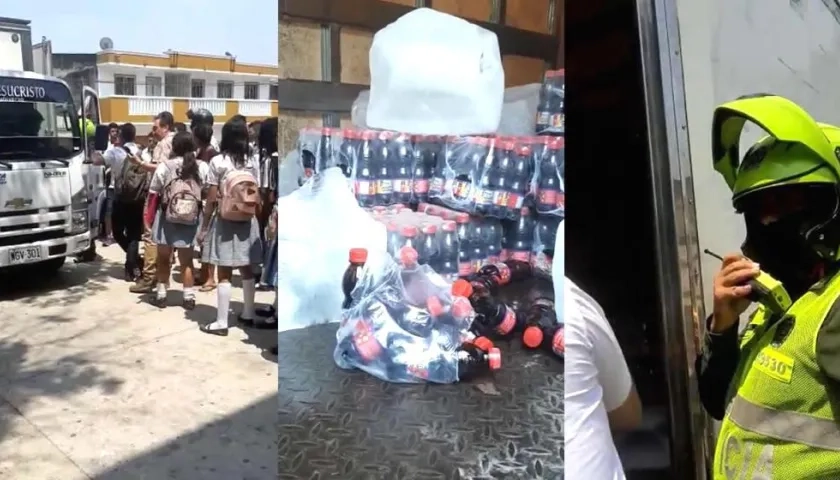 Imágenes del hecho.