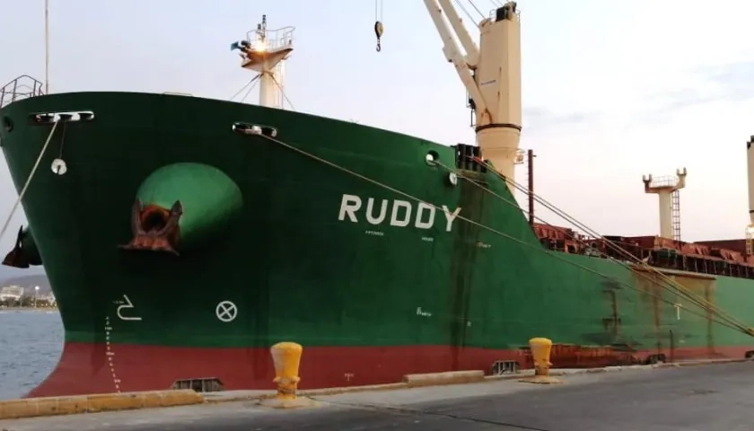 La motonave Ruddy, desviada a Santa Marta.