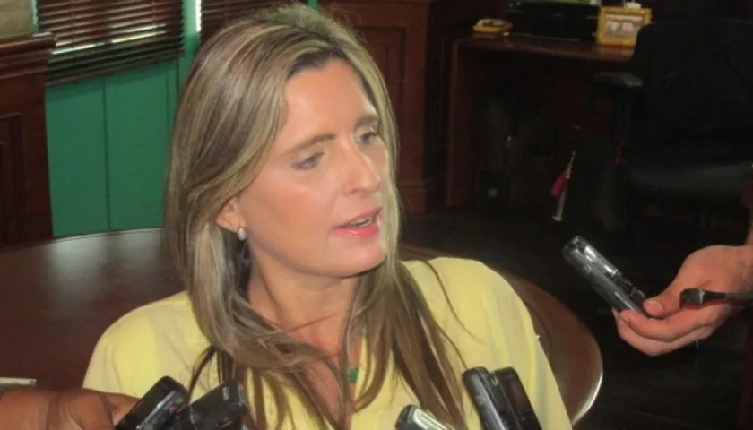 María José Vengoechea, presidenta saliente de la Cámara de Comercio.