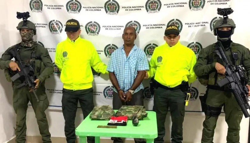 Alias 'Tomasito', tras ser capturado.