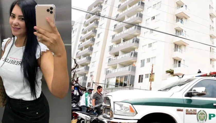 Edifico donde se produjo la muerte de Jennifer Gómez Marín, tras caerse del 9 piso.