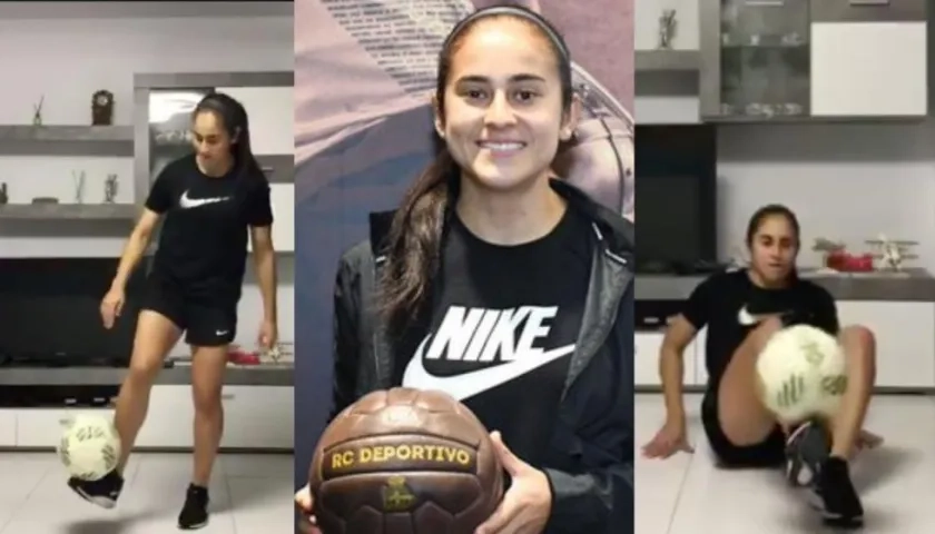 Carolina Arbeláez, jugadora colombiana en España.