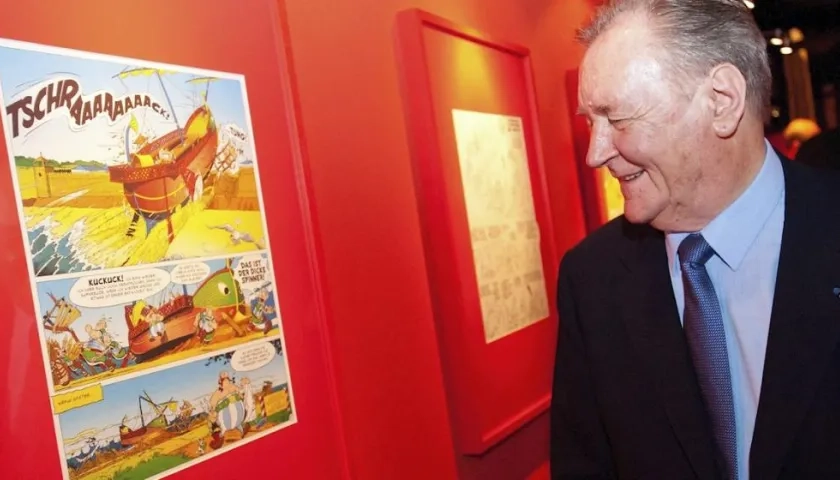 Albert Uderzo, creador junto al guionista René Goscinny de las aventuras de Astérix el galo.