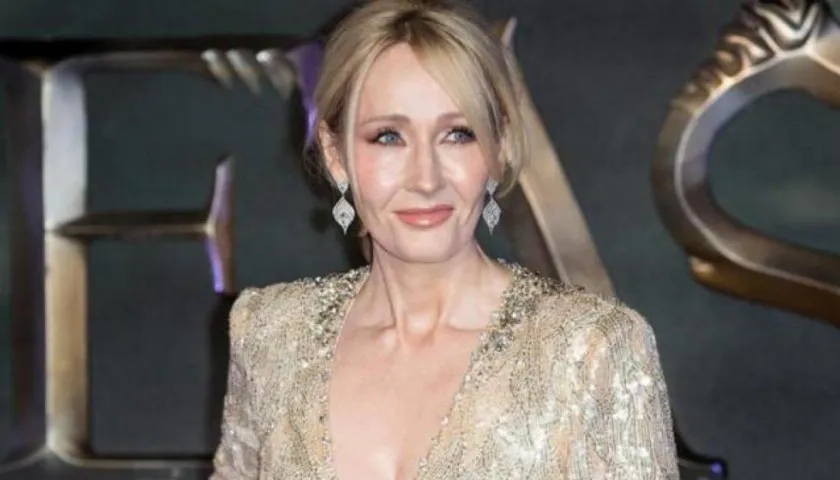 La escritora británica J.K. Rowling.