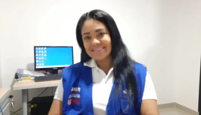 Jefa de la Oficina del Sisbén de Soledad, Dreynner Barraza Rosales.