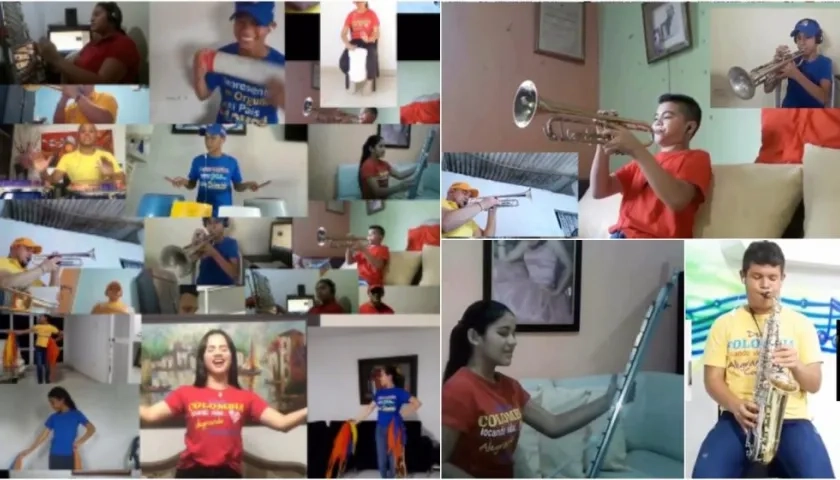 Banda de Baranoa, en la mezcla hecha de Colombia terra querida en cuarentena.