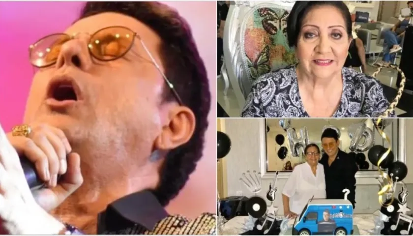 Iván Ovalle y su mamá.