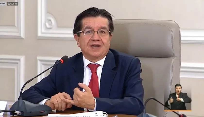 Fernando Ruiz, Ministro de Salud.