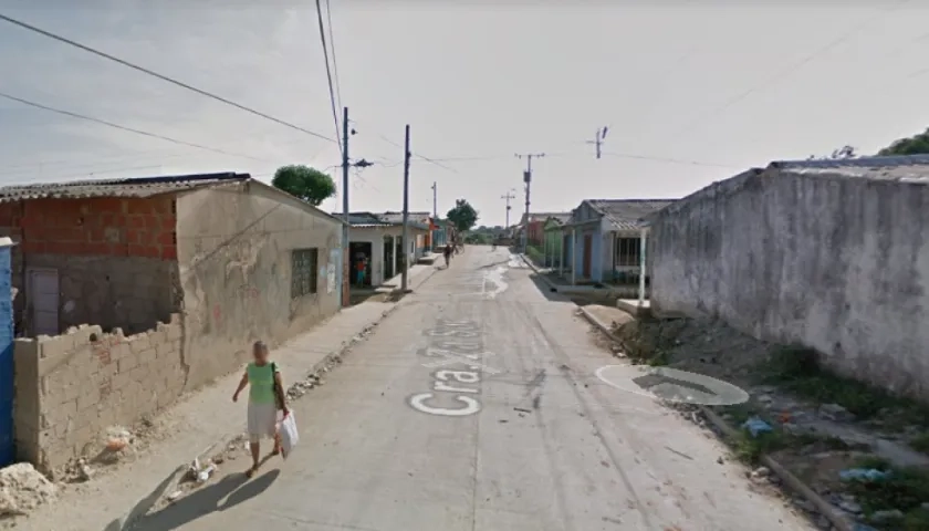 Lugar de los hechos en el barrio San Carlos.