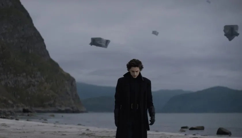 El actor Timothée Chalamet en su primer vistazo como Paul Atreides.