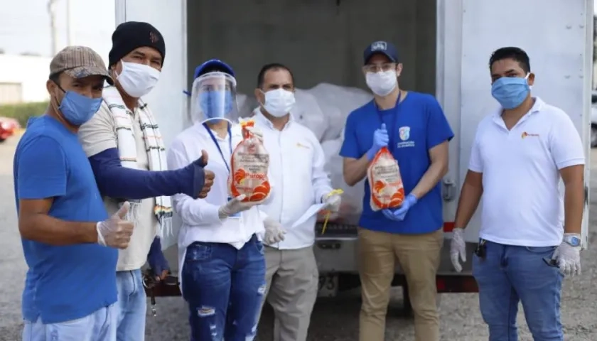 Momento de la entrega.