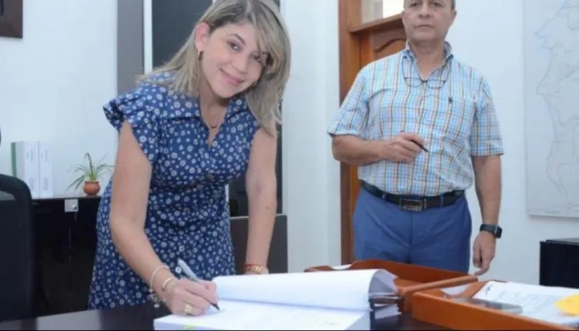 Germán Arrieta Violet, durante su posesión como Secretario de Salud. 