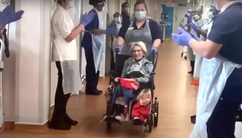 La mujer británica de 106 años de edad que superó el Covid-19.