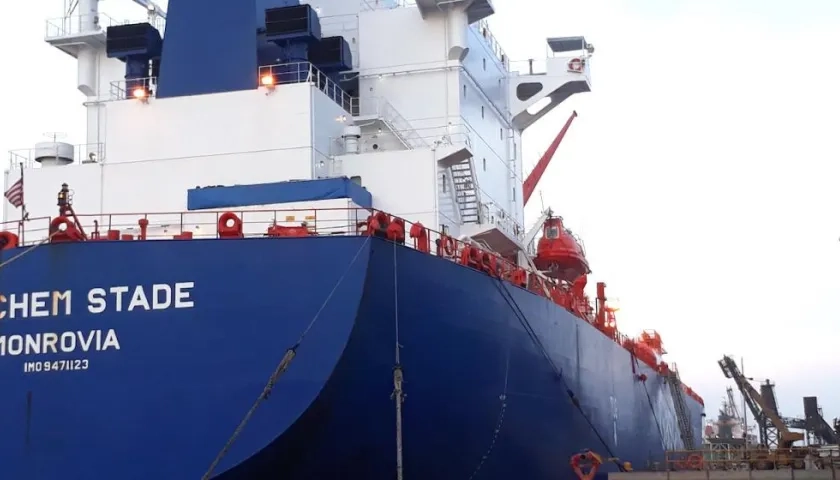 Actividad portuaria en Monómeros Colombo Venezolanos.