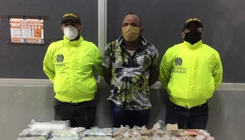  Adrián Estrada Díaz cuando fue capturado por la Policía.