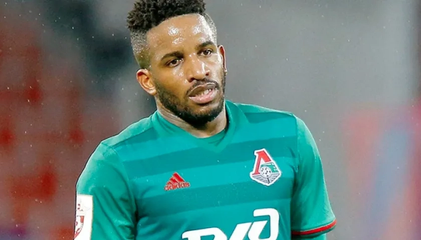  Jefferson Farfán, futbolista peruano del Lokomotiv de Moscú,.