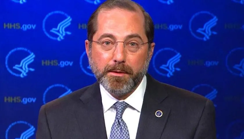 Alex Azar, secretario de Sanidad de Estados Unidos.